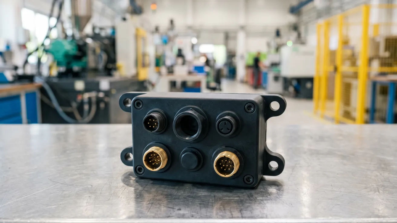 Sensor- und Steuerungsgehäuse aus technischem Kunststoff für Automatisierung